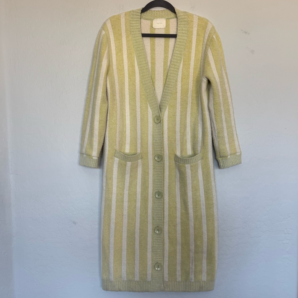 All Row striped cardigan striped sweater size medium